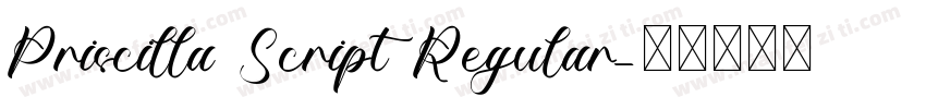 Priscilla Script Regular字体转换